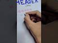 Cool header and title ideas for journal | #shortvideo #title #journal #header