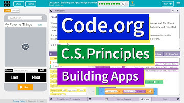 Building an App Image Scroller Lesson 14.10 Tutorial with Answers Code.org CS Principles