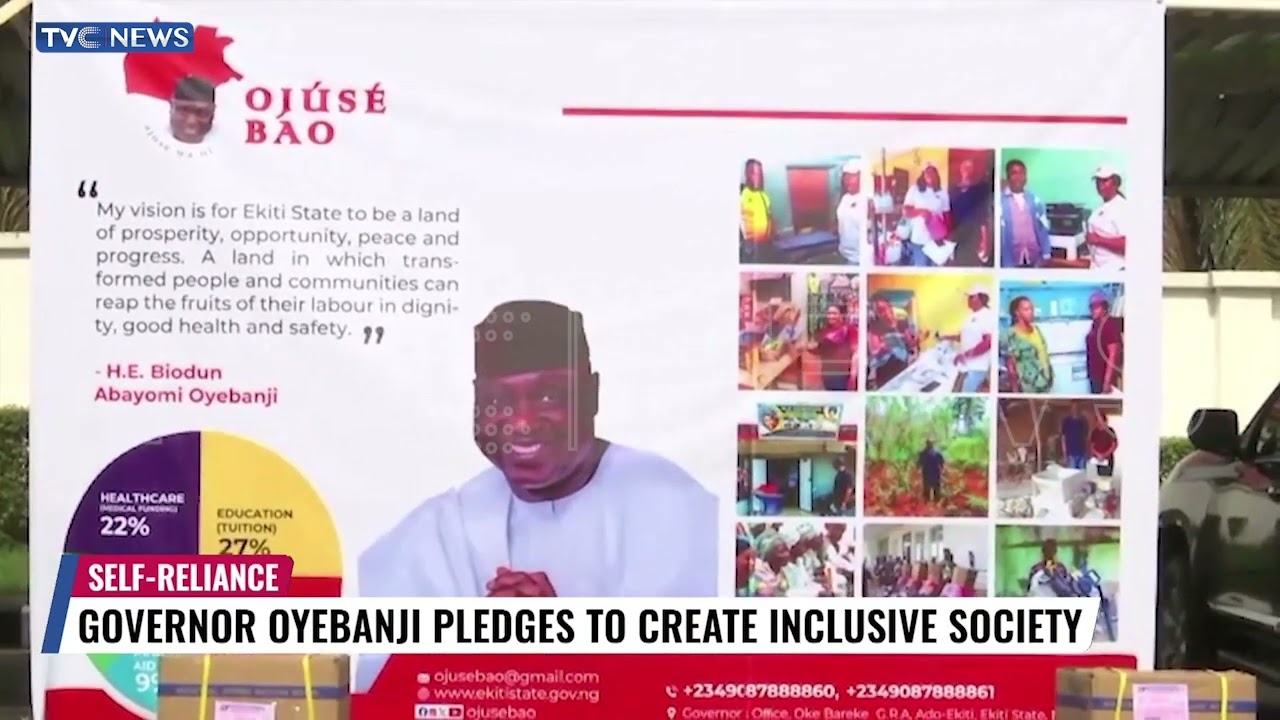 Governor Oyebanji Pledges To Create Inclusive Society In Ekiti