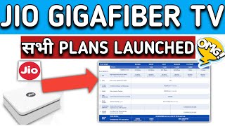 Jio Gigafiber Plans Launched, Jio Giga Tv Plans Updated, Jio Home Broadband 699 Offers