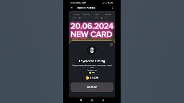 NEW CARD HAMSTER KOMBAT #hamsterkombat #notcoin #airdrop #listing #crypto #binance #p2p #fyp