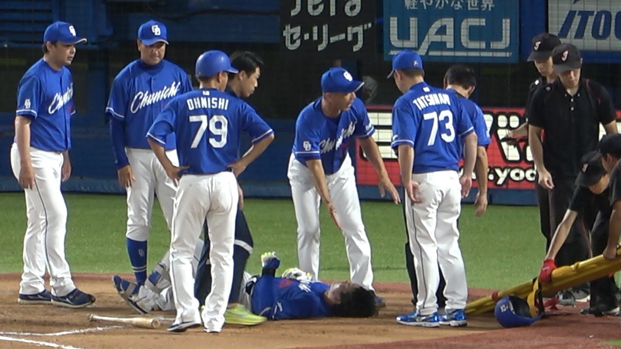 石川昂弥が木澤から頭部死球を受けて倒れる…荒れるドラゴンズファン… (2023/08/19)