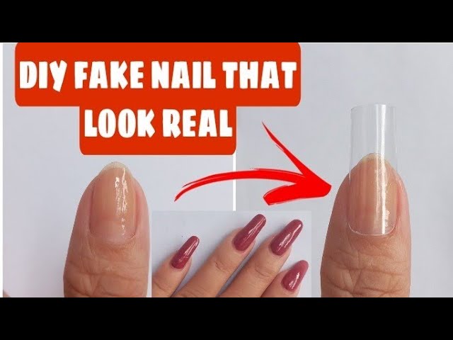 DIY 20 Minute Fake Gel Nails Without Acrylic Easy and Cheap  YouTube