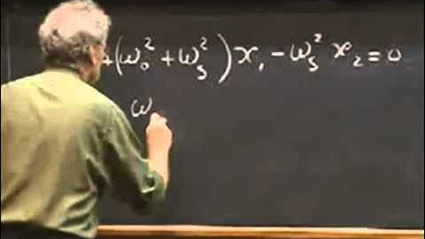 Lec 05: Coupled Oscillators | 8.03 Vibrations and Waves, Fall 2004 (Walter Lewin)