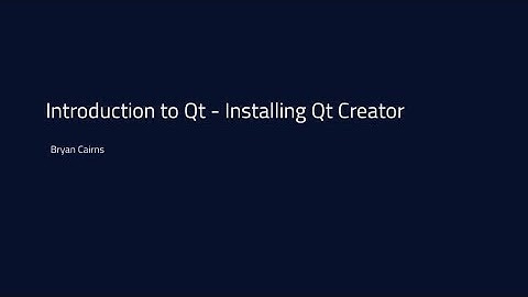 Introduction to Qt - Download and Installation {tutorial}