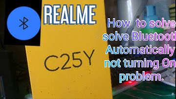 How to fix Bluetooth not turning on problem in REALME C25Y.