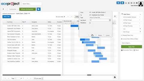 Create or edit a Task Dependency in the Gantt Chart (Quick Tip Video)