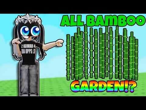 ALL BAMBOO GARDEN?! 🤯😱🎍| grow a garden 🪴