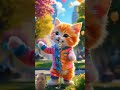 Kucing Nyanyi Pok Ame Ame Belalang Kupu Kupu #shorts