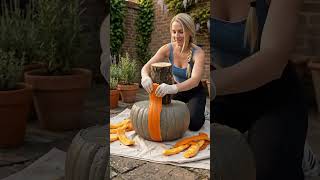 #DIY Pumpkin Mold + Concrete = Rustic Mushroom Decor #creativeideas #gardenideas