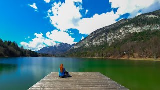 Reintaler See In Kramsach, With Nudist Area Austria ,Tirol, Alpbachtal 21.04.2021