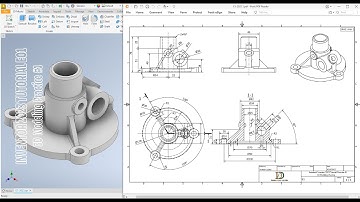 Autodesk Inventor 2023 Tutorial E01 - 3D Modeling Practice #1+ Music background
