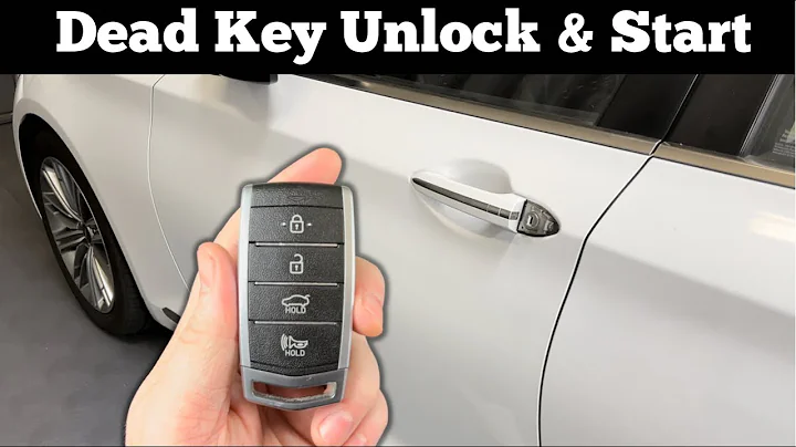 2017 - 2020 Genesis G80 - How To Unlock, Open & Start With Dead Remote Key Fob Battery