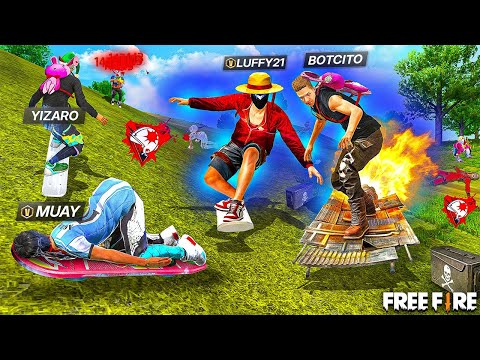 CHALLENGE: TRY TO WIN WITHOUT GETTING OFF THE BOARD in FREE FIRE 😱🔥 Team Butterfly