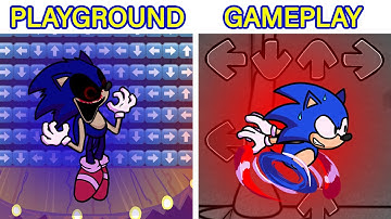 FNF Character Test | Gameplay VS Playground | VS Sonic.exe | FNF Goodbye World