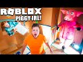 ROBLOX Piggy IRL Box Fort! HIDE And SEEK From PIGGY Challenge