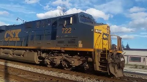 [CSX]722 ES44AH,AC44CW,ES40DC Leads T440-08 Through Fayetteville NC With Popping ES40DC 5200 Pulling