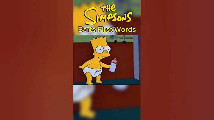 Bart's First Words! #thesimpsons #entertainment #fox #shorts #babies #firstwords  #cute