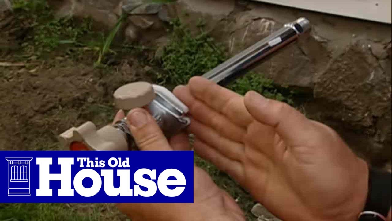 How To Install A Frost Proof Faucet With Pex Piping This Old