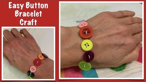 Easy Button Bracelet Craft