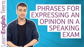 Phrases for expressing an opinion