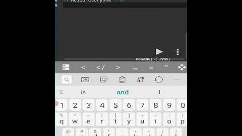 How to create HTML webpage in mobile using anwriter app??