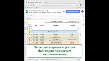 Автоматизация гугл таблиц