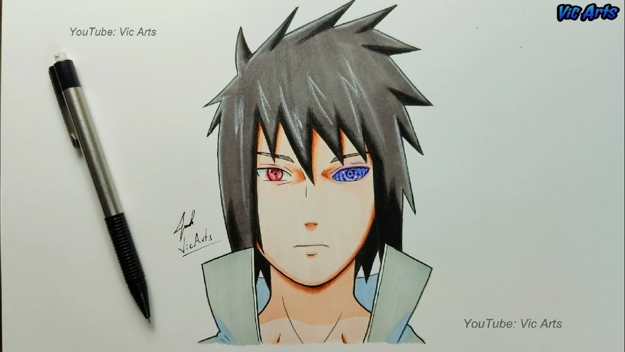 Como Dibujar A Sasuke Uchiha Paso A Paso Youtube