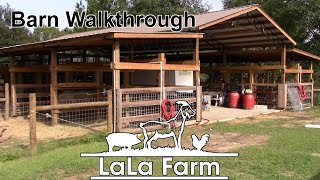 LIVESTOCK BARN TOUR  LaLa Farm's Goat and Chicken Barn