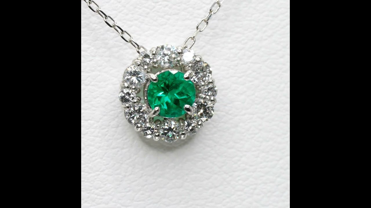 エメラルド ダイヤモンドネックレス EM 0.23ct D 0.27ct 45cm エメラルド ダイヤモンドネックレス EM 0.23ct D 0.27ct 45cm