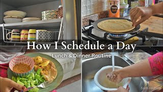 How I Schedule my Day | Lunch & Dinner Routine | Time Management tips | Onion Garlic rice screenshot 1