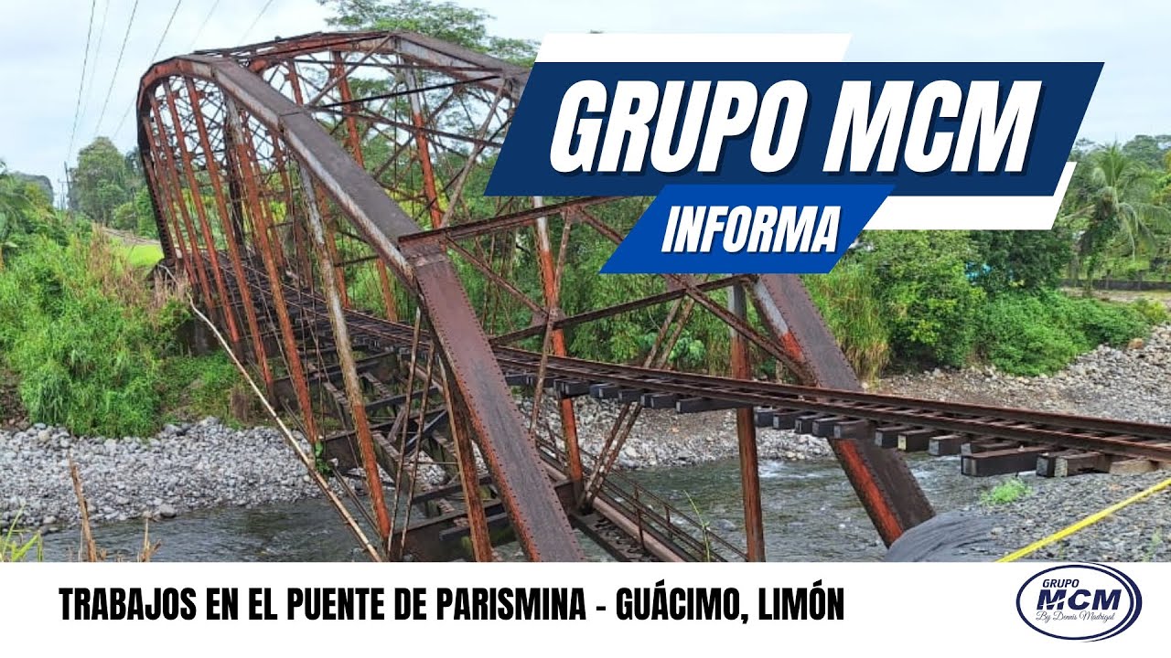 Trabajos en el Puente de Parismina - Guácimo, Limón