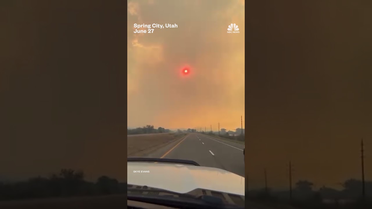 Smoke billows from the Snyder Fire in Colorado and Utah