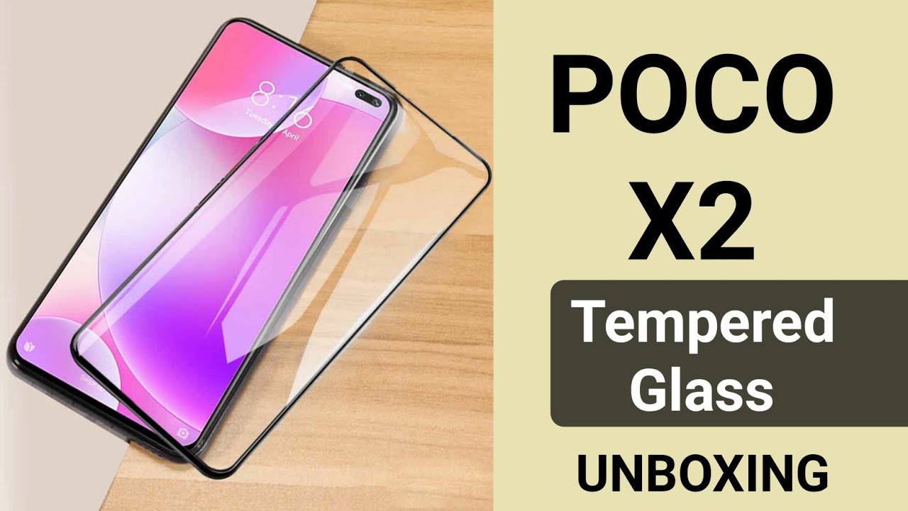 POCO X2 Edge to Edge Full Glue Tempered Glass Full Screen Protection ...