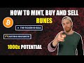 How to mint buy  sell runes  1000x potential beginners guide