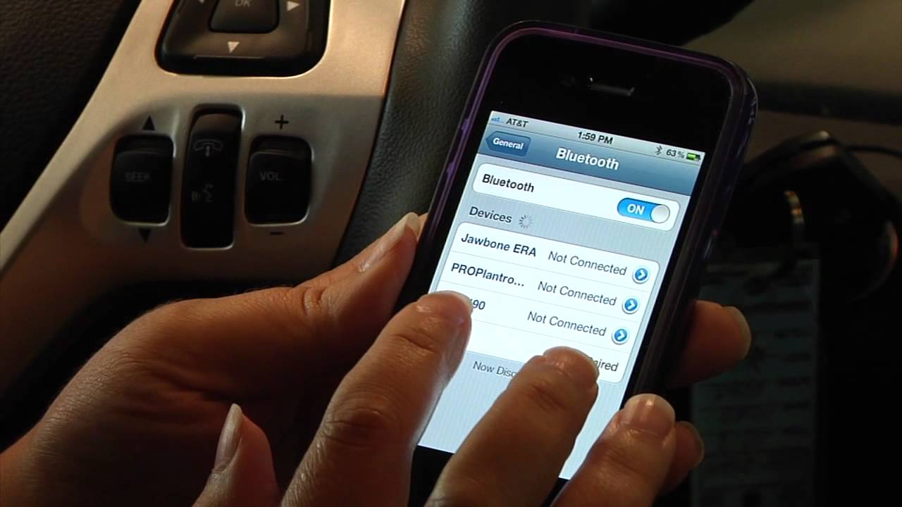 How To Pair Your iPhone with Ford Sync - YouTube