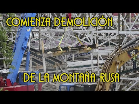 Comienza destrucción de la Montaña Rusa de La Feria de Chapultepec