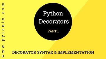 Python Decorators | Part 1 | Advanced Python | Tutorial 22