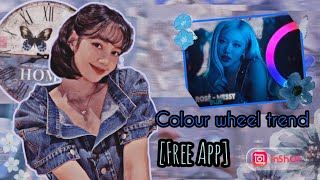 How to edit Colour Wheel trend|BLACKPINK EDITION|IN Inshore|Free app|Easy edit screenshot 5