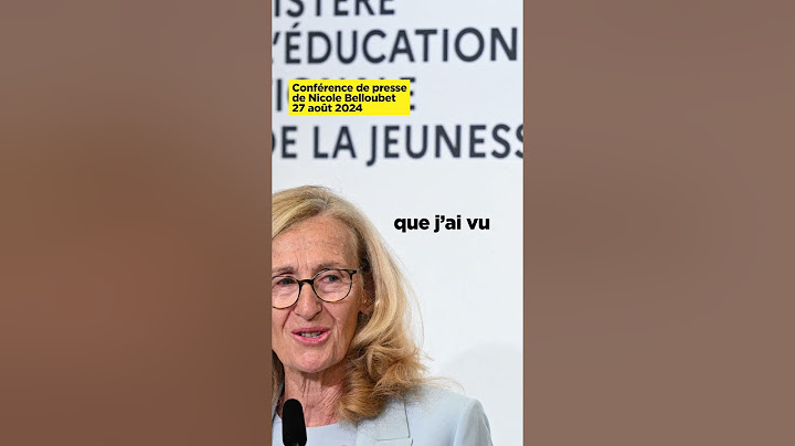 La ministre démissionnaire
