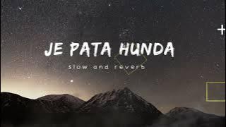 Slow and Reverb  Nimra Mehra's Je Pata Hunda | New Punjabi Song 2024