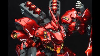RG 1/144 沙薩比サザビーSazabi I 金屬紅噴塗方法I How to airbrush