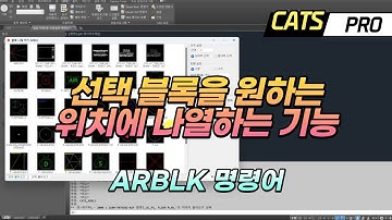 [CATS] 선택 블록 원하는 위치에 나열하는 기능 (ARBLK) Lisp, Arx, AddIn, C#, CAD API