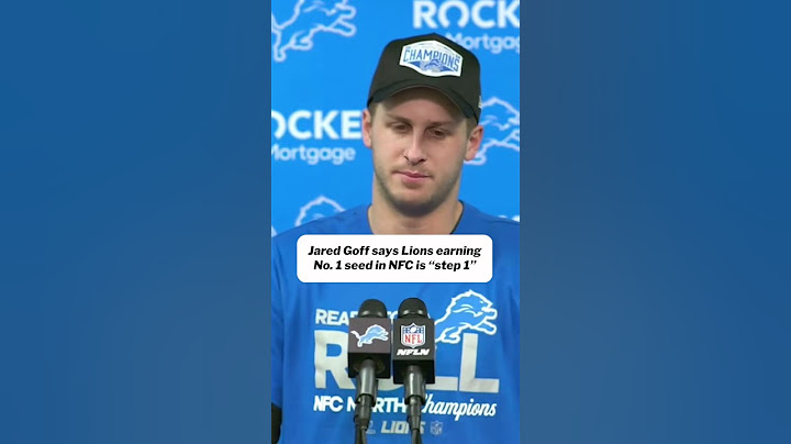 Jared Goff says it’s only step 1 for the Lions getting the No. 1 seed in the NFC #shorts