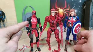 Revoltech carnage bootleg review. plus custom carnage