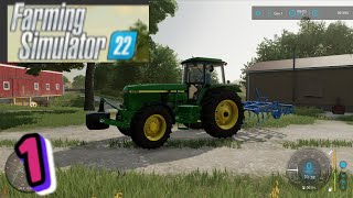 Л. Farming Simulator 22 #1-Начало, культивация (без комментариев)