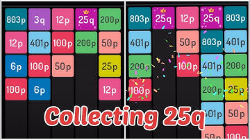 X2 Blocks Gameplay : Collecting 25q | Easy Strategy