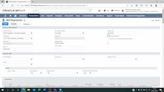 Vendor bill payment list management on NetSuite