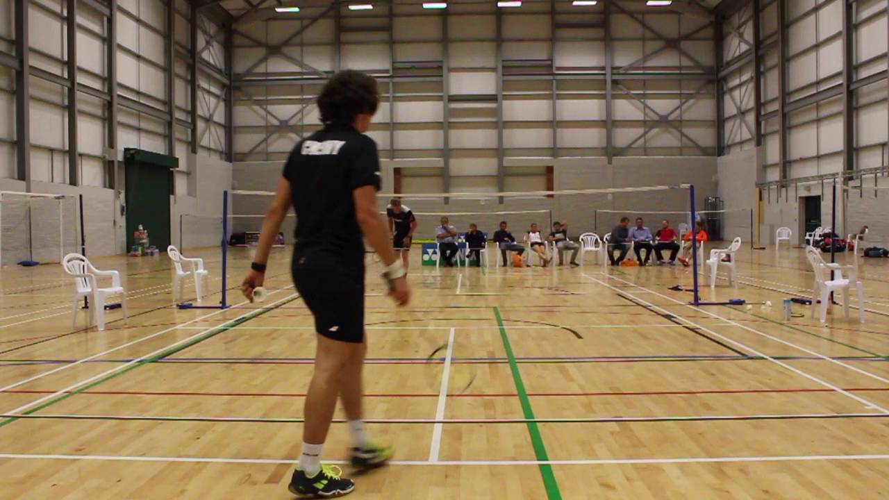 Ollie Baczala vs Patrick Adair Mens Single Final. Yonex Dorset Restricted senior 2016
