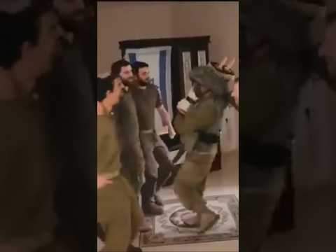 IDF Soldiers dancing with Torah in Terrorist House. Bringing Light in the Darkness #israel